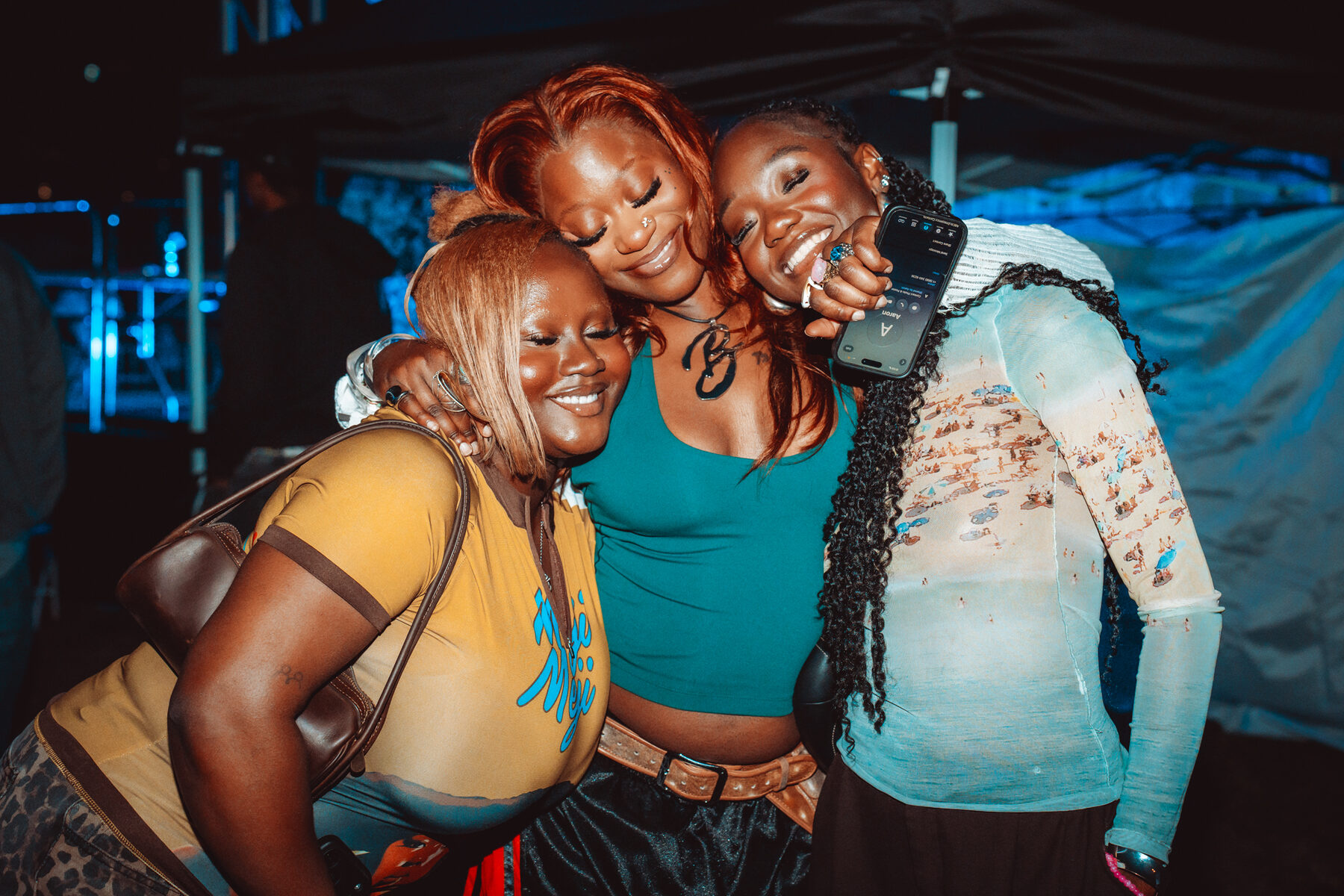 Crowd at the Afrobeats music festival