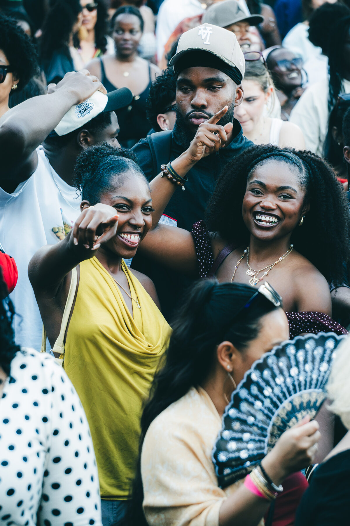 Crowd at the Afrobeats music festival