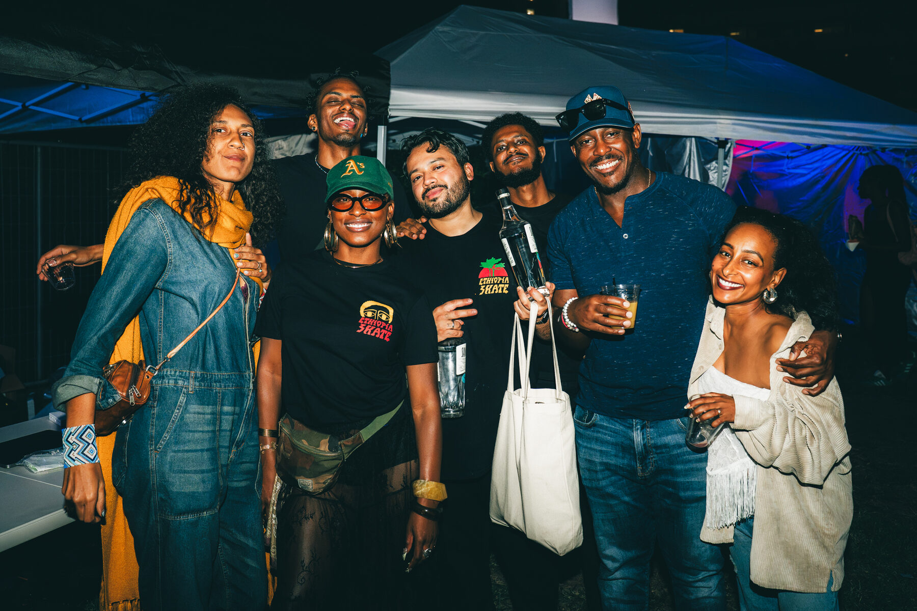 Crowd at the Afrobeats music festival