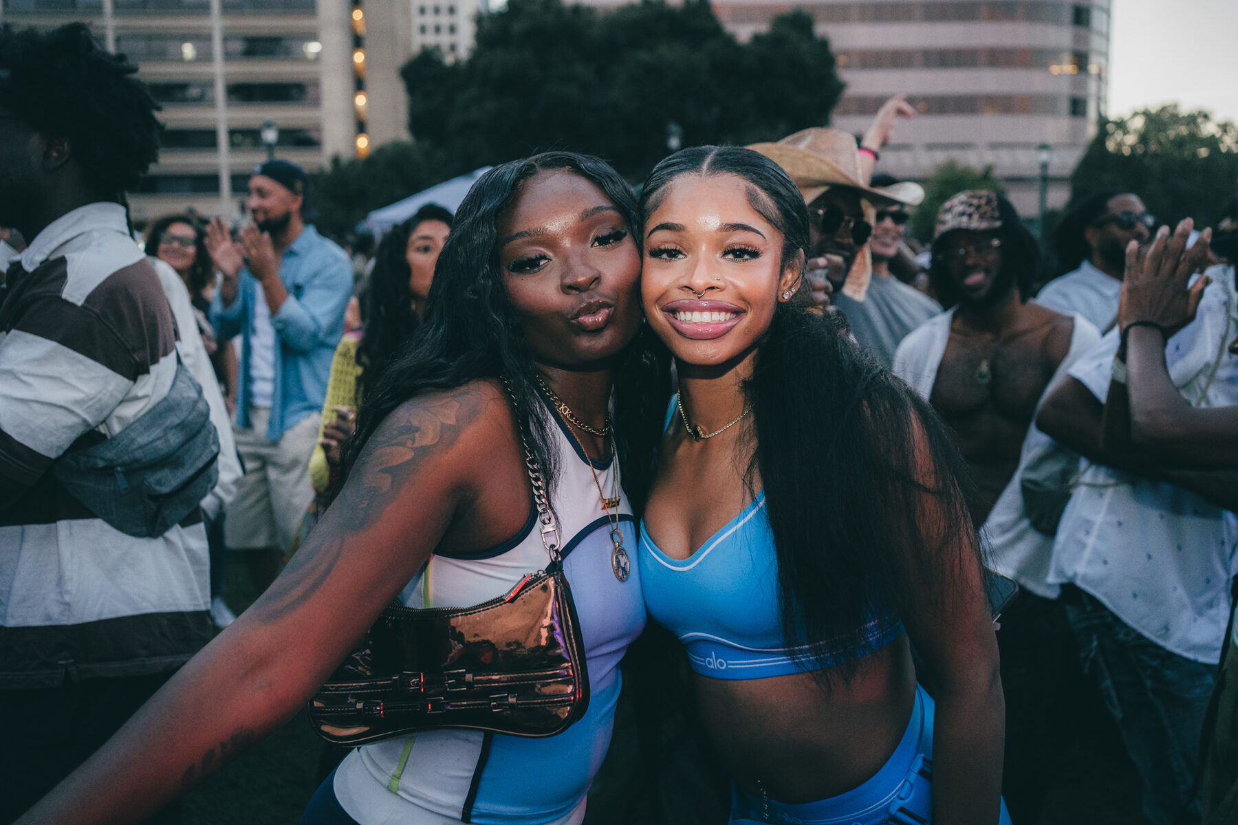 Crowd at the Afrobeats music festival
