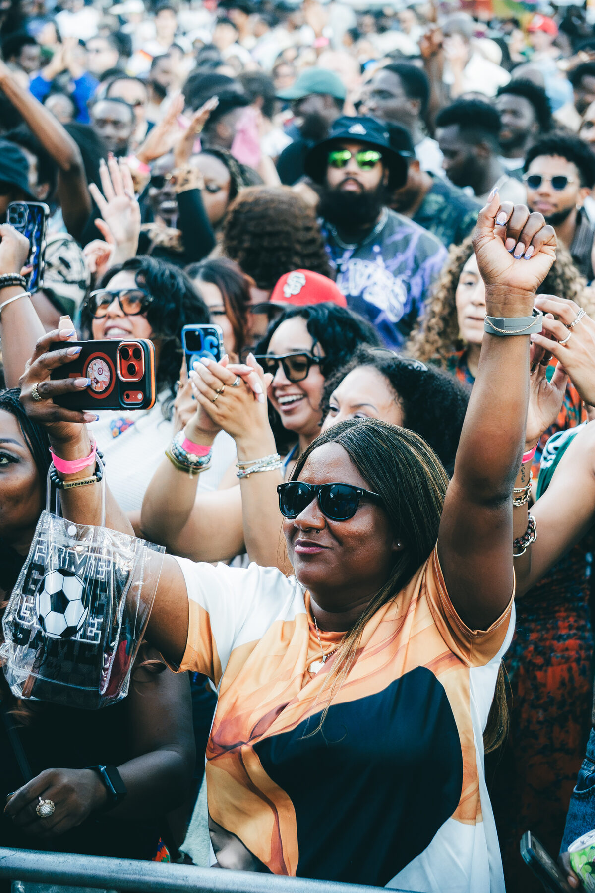 Crowd at the Afrobeats music festival
