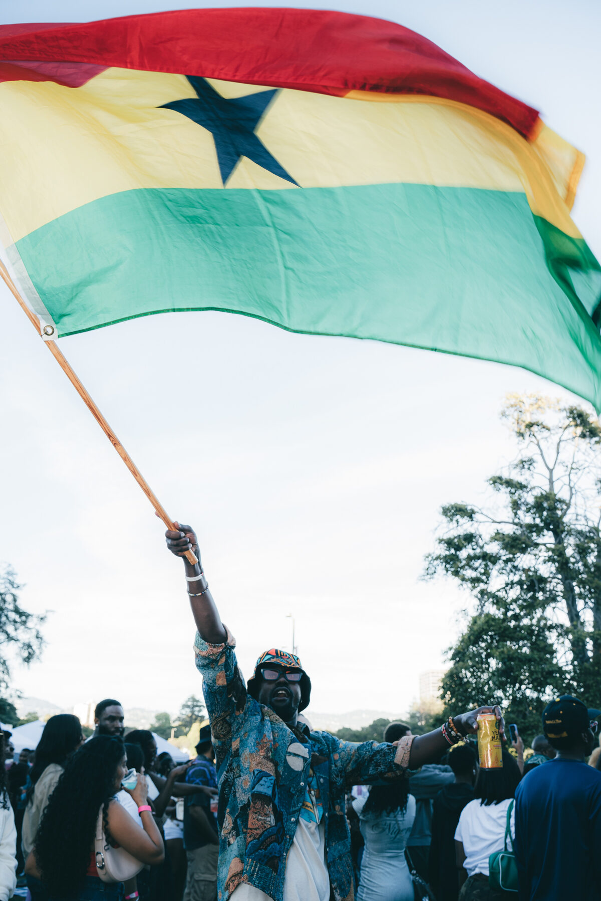 Crowd at the Afrobeats music festival