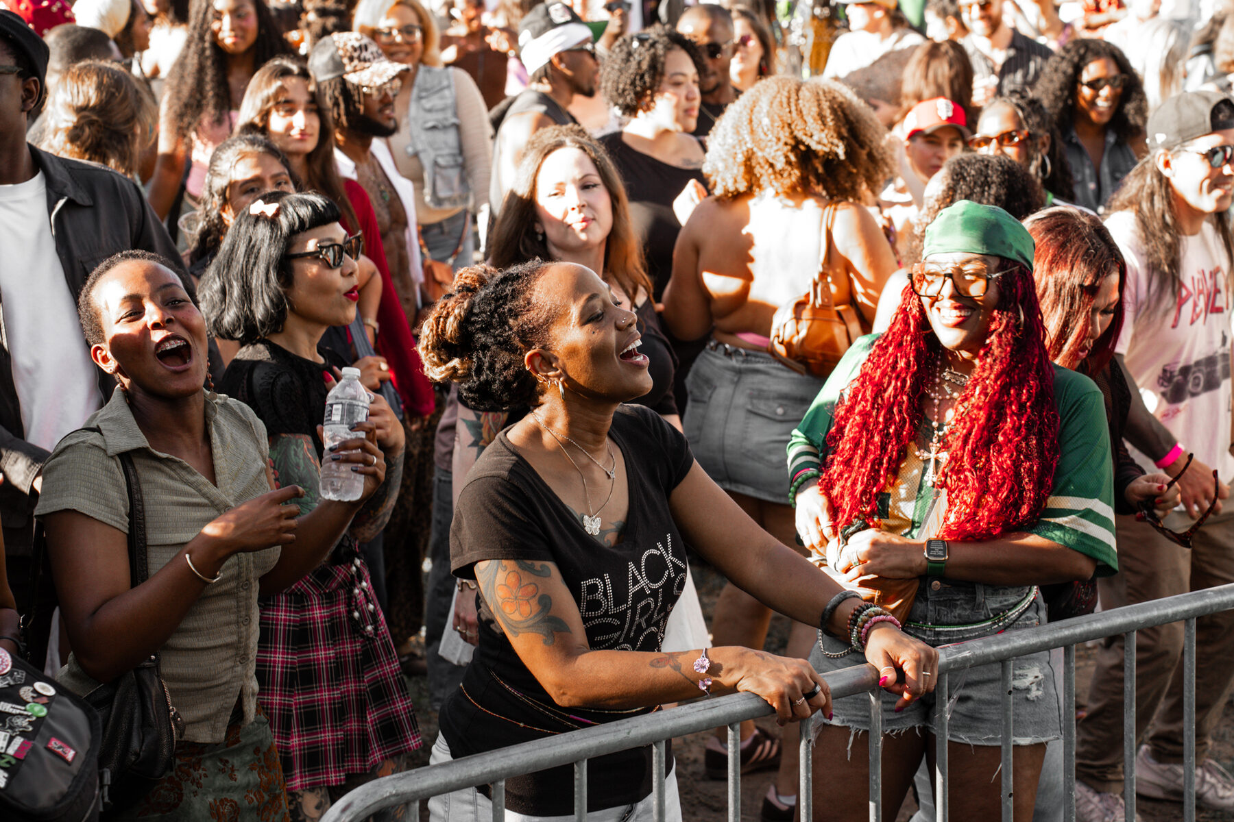Crowd at the Afrobeats music festival