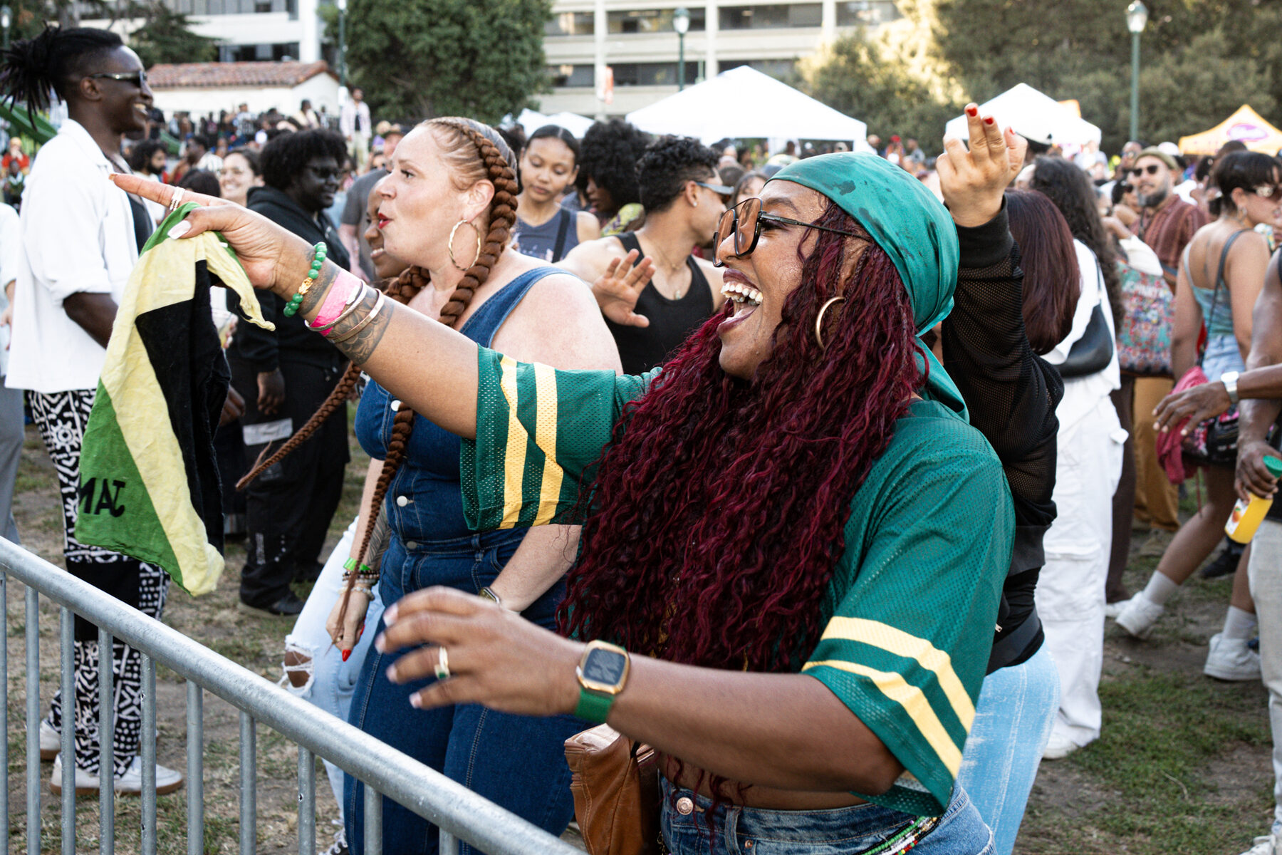 Crowd at the Afrobeats music festival