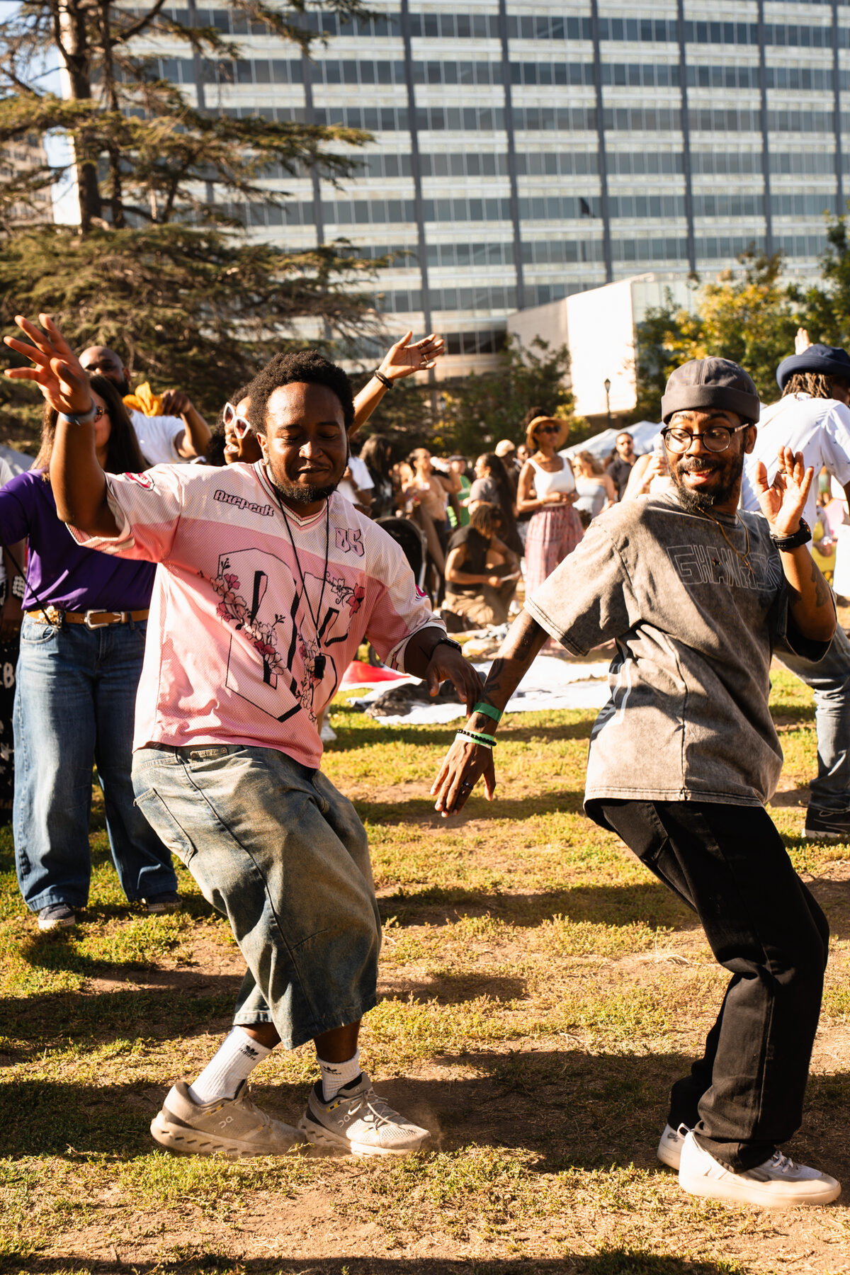 Crowd at the Afrobeats music festival