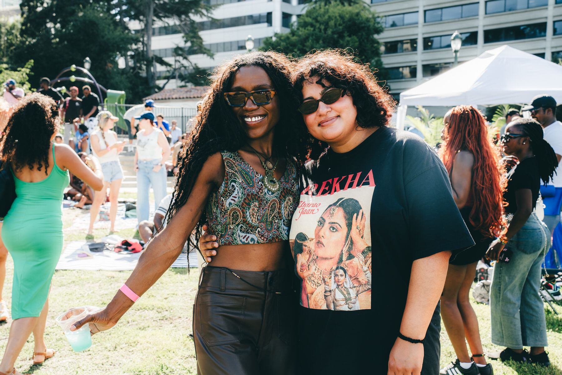 Crowd at the Afrobeats music festival